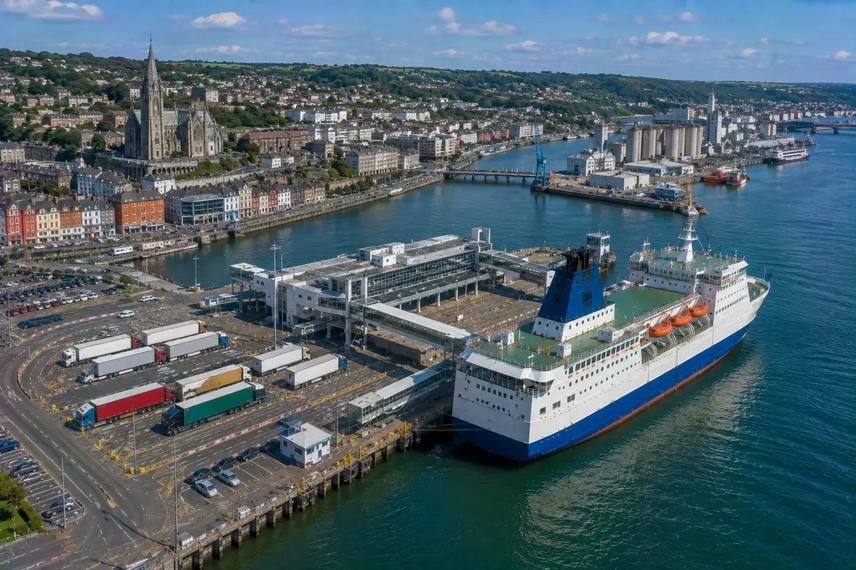 Porto de ferries de Cork e zona do terminal