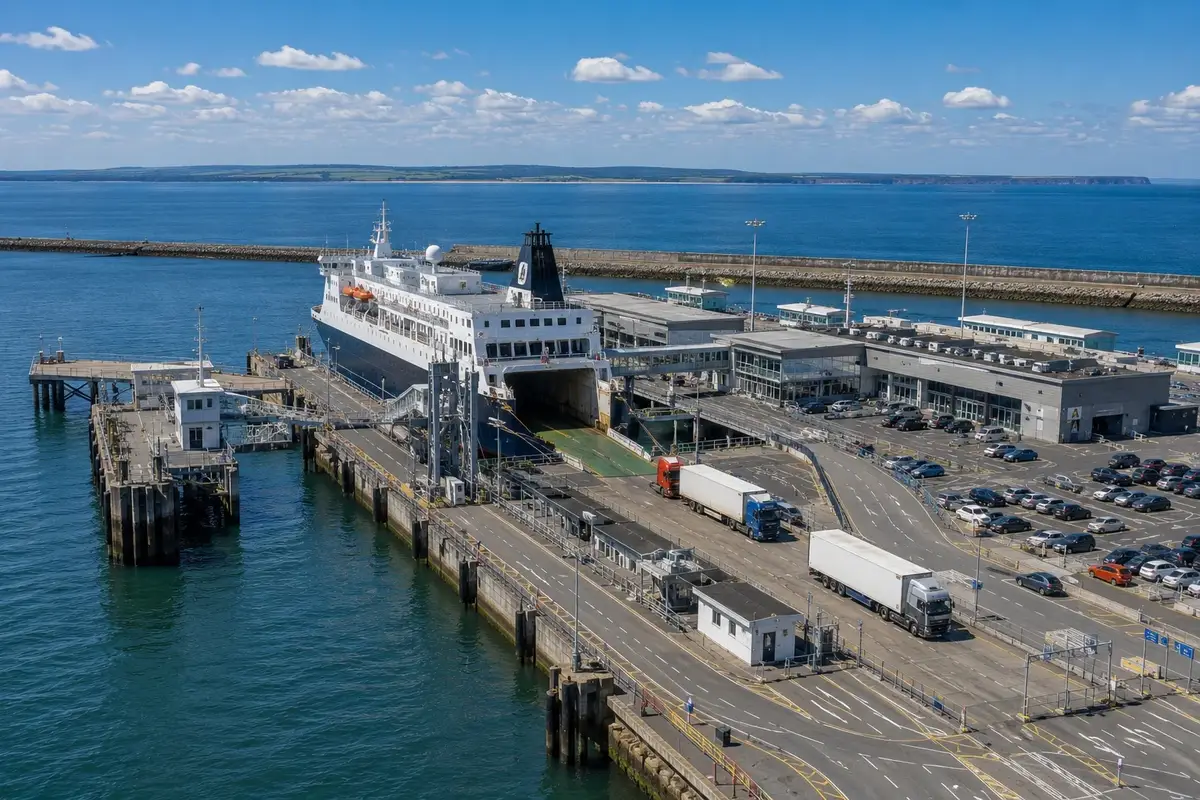Rosslare Europort e zona do terminal de ferries