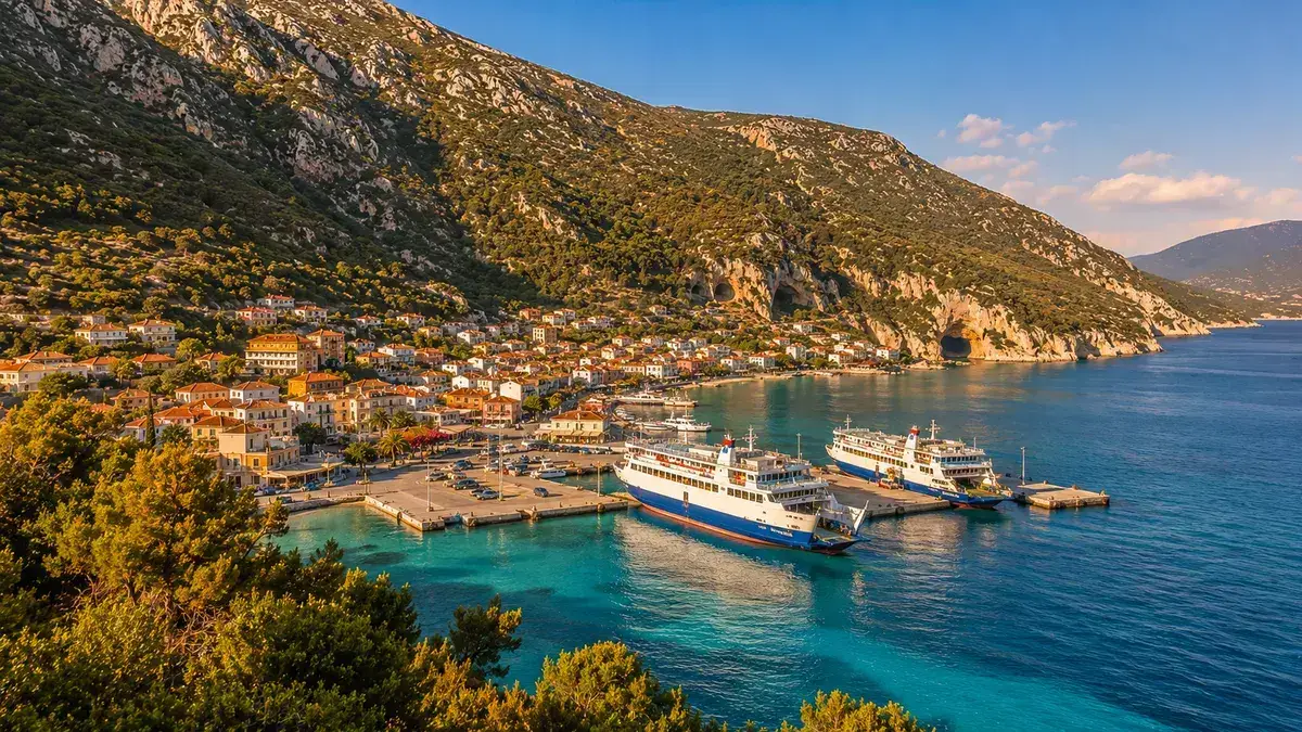 Sami (Kefalonia) – porto e destino de ferry